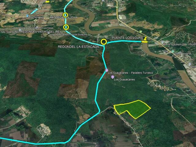 Venta Terreno 33ha Los Lojas Daule, Gran Guayaquil, Ecuador