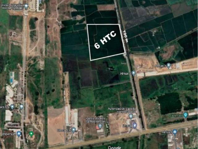 EN VENTA TERRENO INDUSTRIAL 6 HECTÁREAS- VÍA A SAMBORONDON